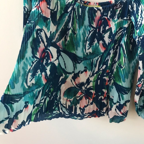 Gianni Bini Floral Off the shoulder accordion too - Picture 8 of 11